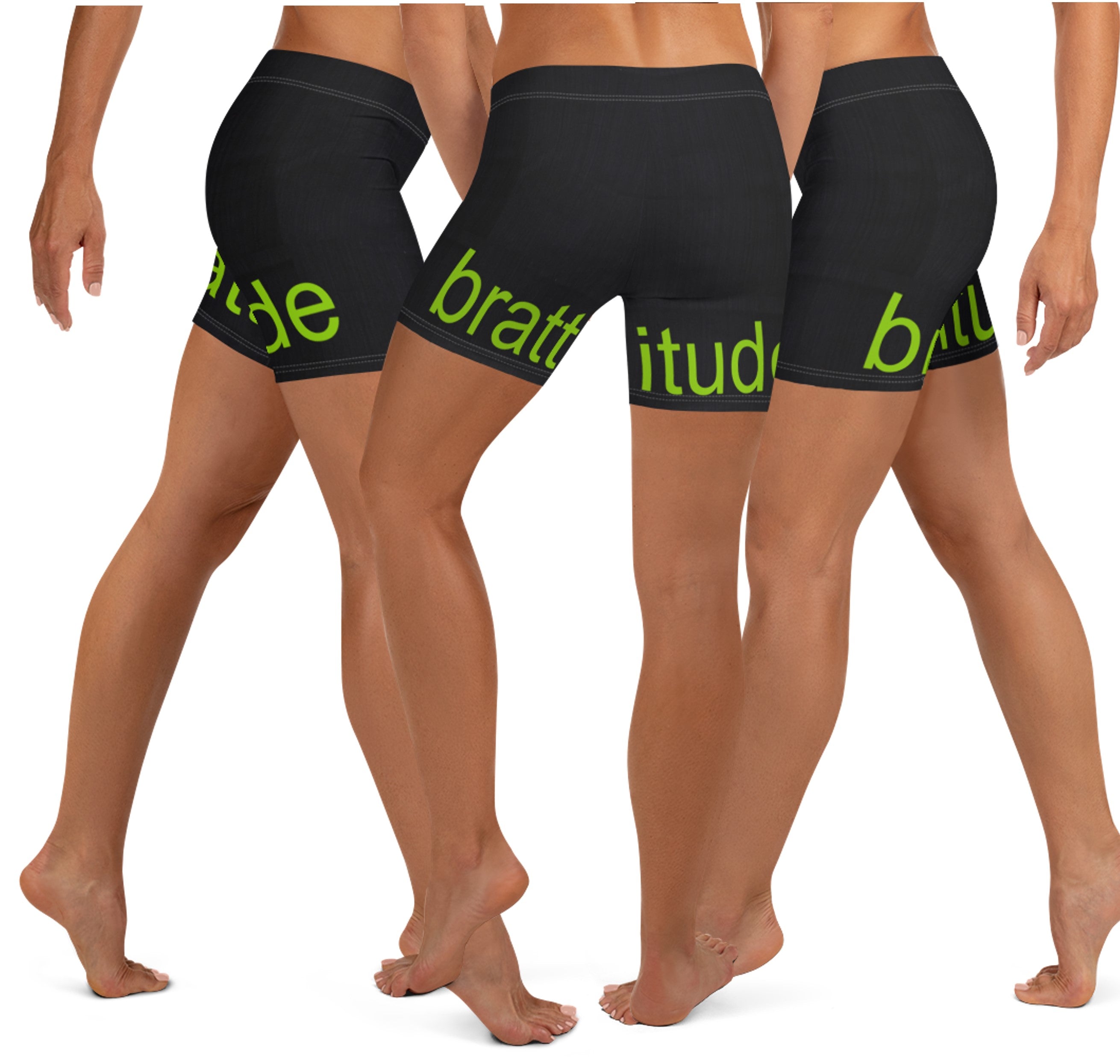 brattitude-shorts-girls-summer-shorts-gym-fitness-runningshorts-brat-green-lime-green-black-wickedyo 3
